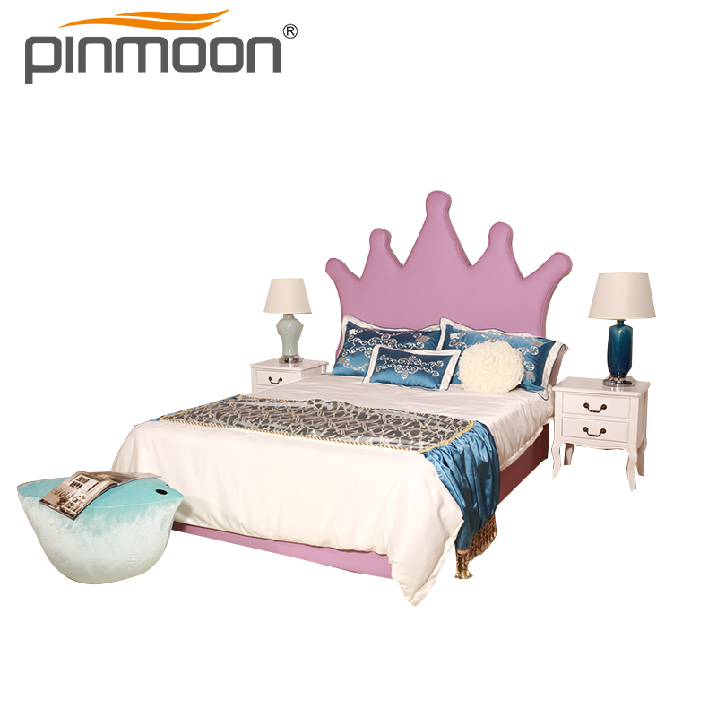 PU leather kids bed